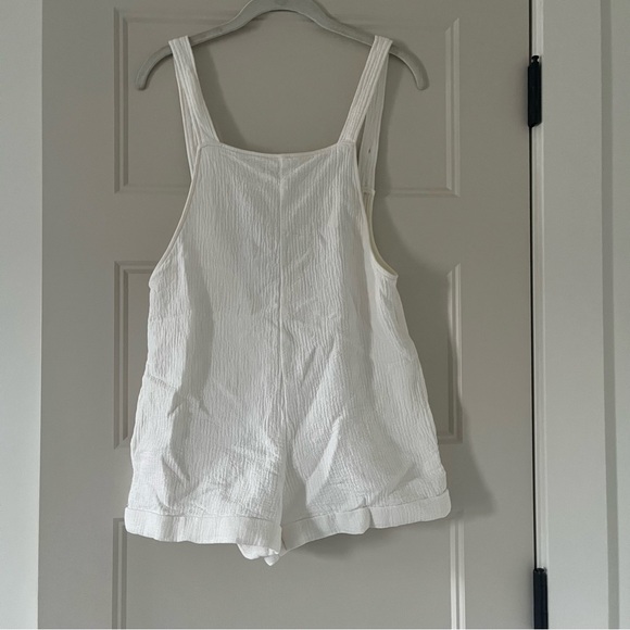 Zara Pants - Zara White Overalls Romper